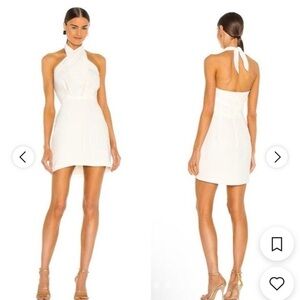 Amanda Uprichard Ivory Halter Mezcal Dress Sz Small